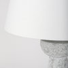 Julia  Gray Antique Painted Cement Table Lamp, by Mercana, 16" length x 16" width x 27" height thumbnail 6