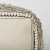 Darika  Black/White/Gray Cotton Pouf, Ottoman by Mercana, 16" length x 16" width x 16" height thumbnail 11