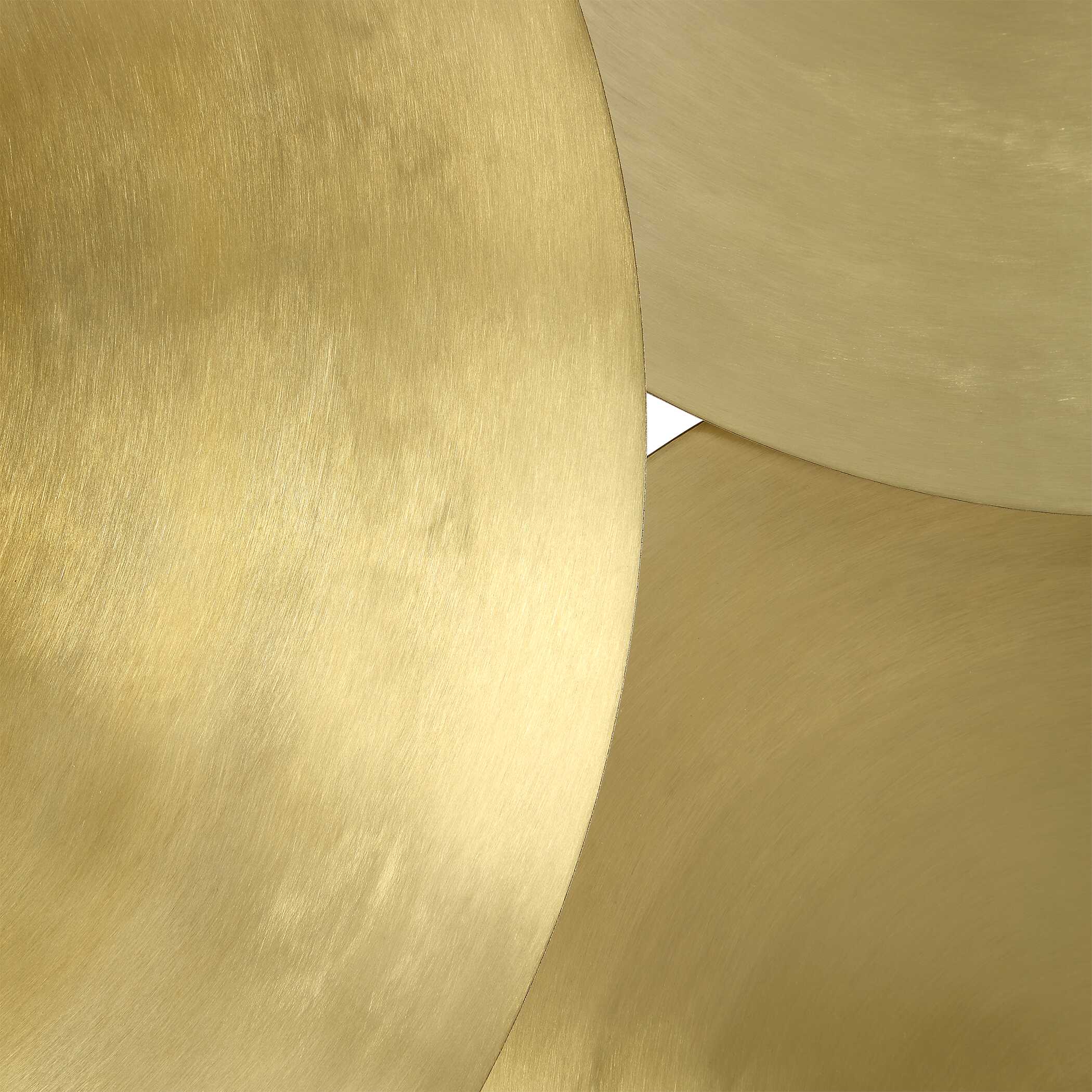 Cymbalic Round Brass Wall Art Set/3 large image 