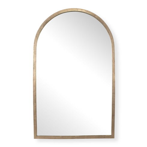 Vestry Antique Brass Arch Mirror