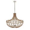 Lovelock 4 Light Rope Empire Chandelier, Pendant by Uttermost, 27.5" width x 24.25" height x 27.5" diameter thumbnail 7