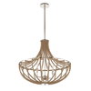 Lovelock 4 Light Rope Empire Chandelier, Pendant by Uttermost, 27.5" width x 24.25" height x 27.5" diameter thumbnail 7