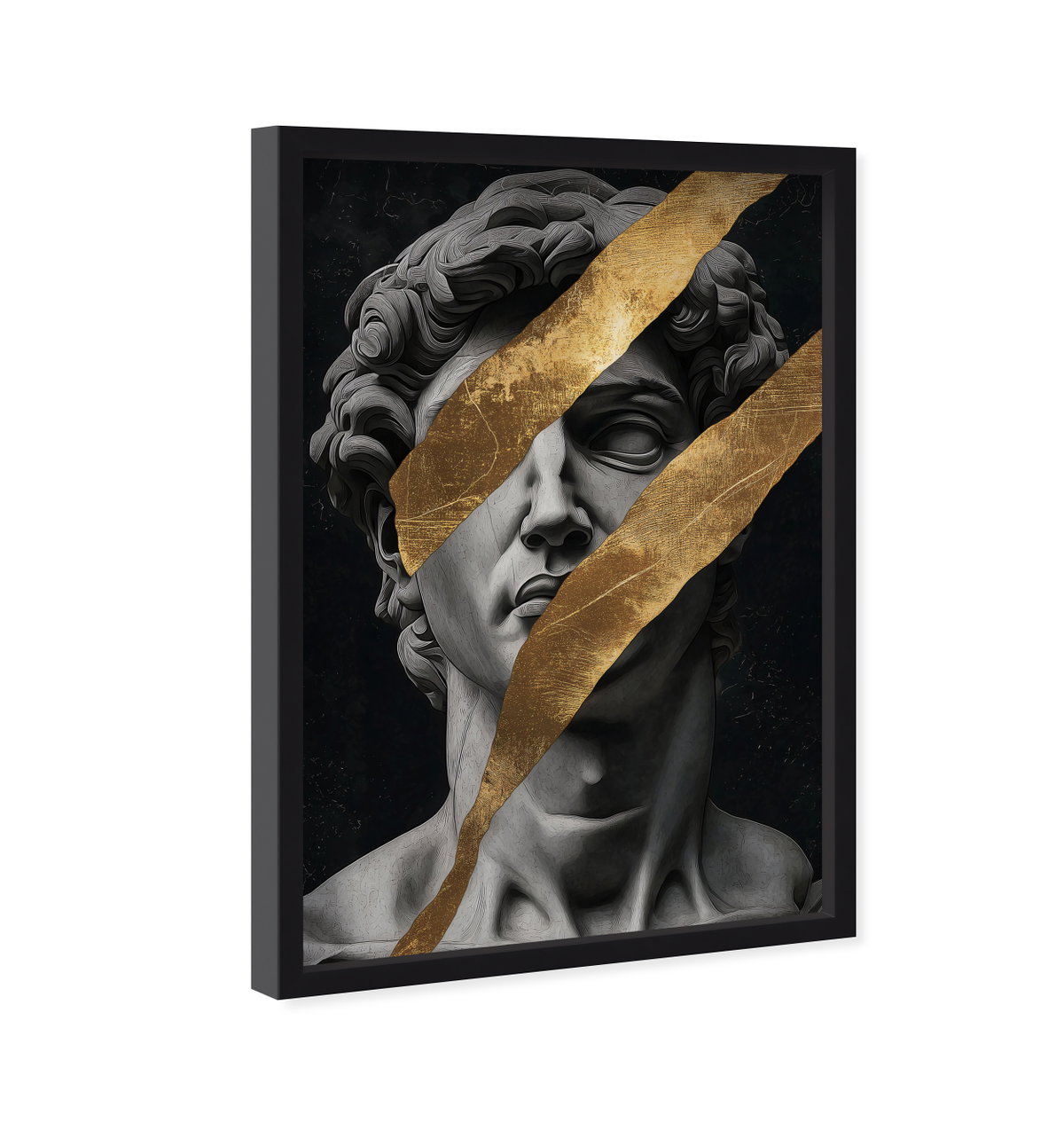 Statue Statues I - With Hand-Applied Gold Leaf (Gold Leaf), Art by Oliver Gal,  20x30 View 2