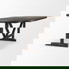 Viktor 94'L Dark Brown Solid Wood Dining Table, by Mercana, 94" length x 42" width x 30" height thumbnail 4