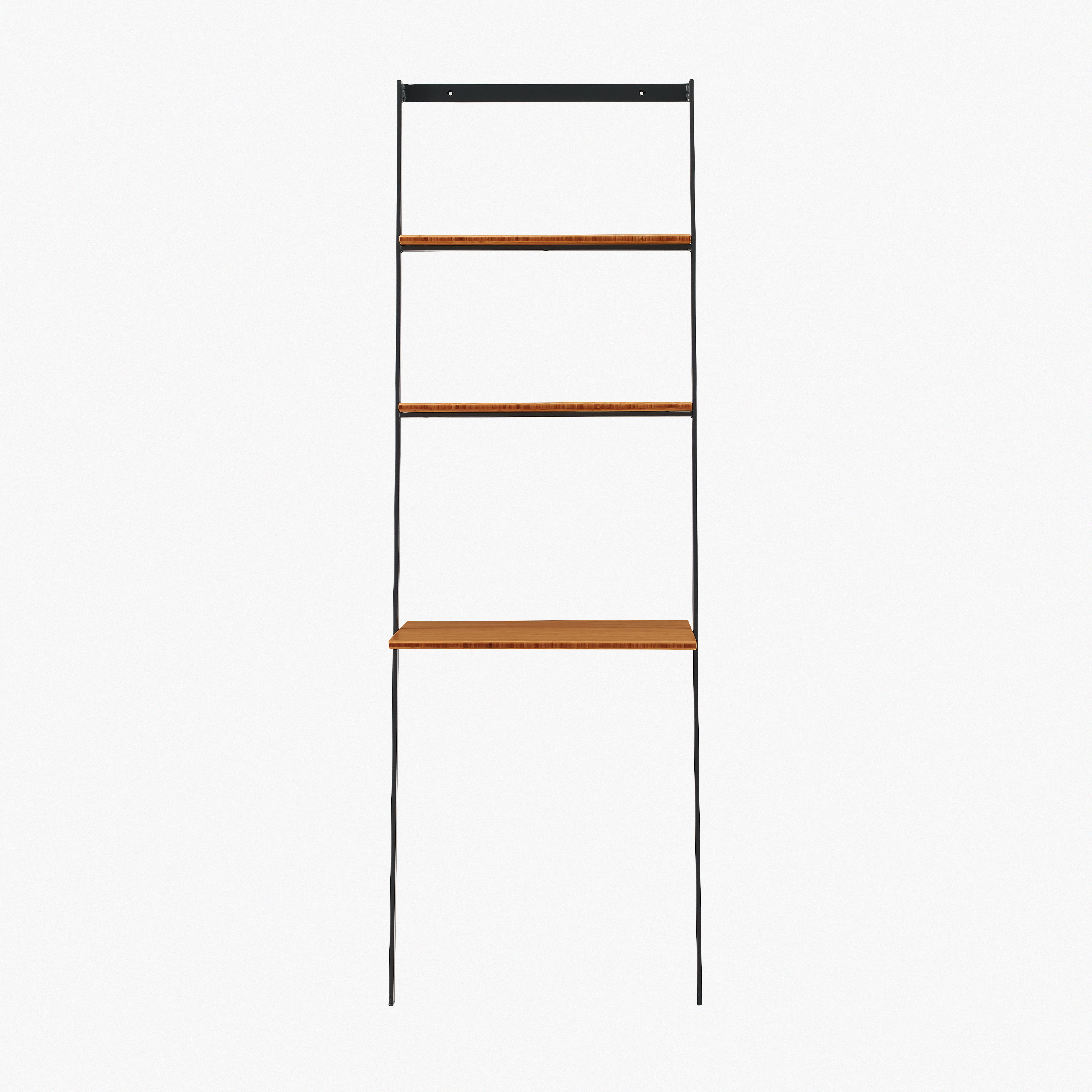 Studio Plus Leaning Desk, Amber, File Storage by Greenington, 25.2" length x 19" width x 76" height View 2