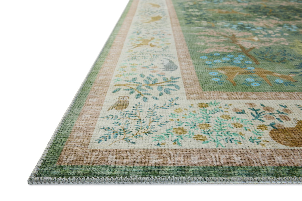 Rifle Paper Co. x Loloi Canopy Rug, 5' length x 7'6" width View 3