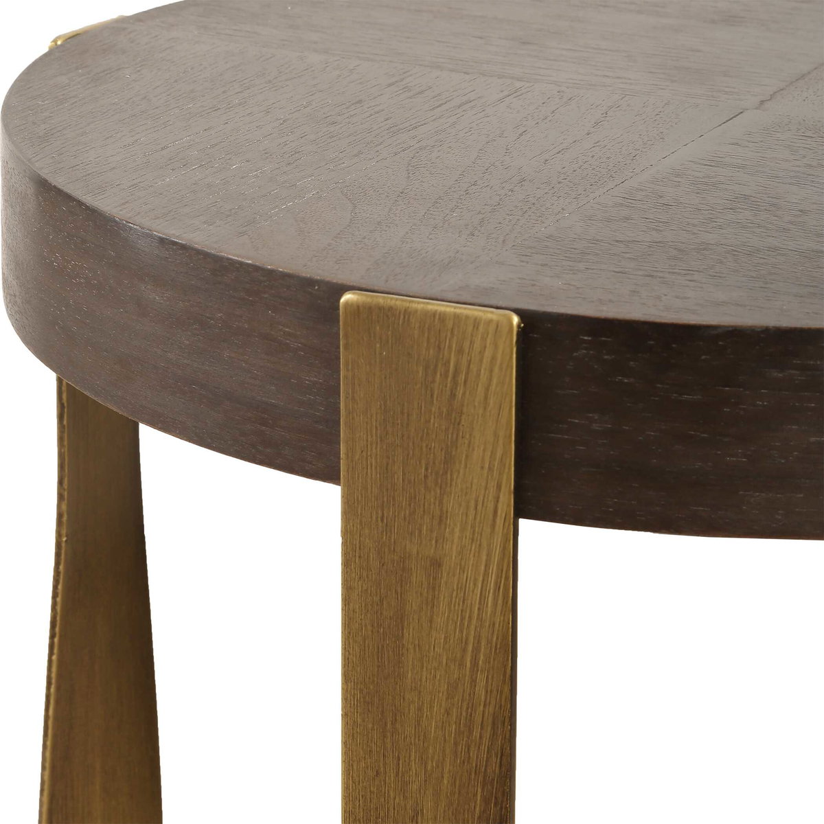 Drew Brass Accent Table, Side & End Table by Uttermost, 16.12" width x 24" height x 16.12" depth View 7