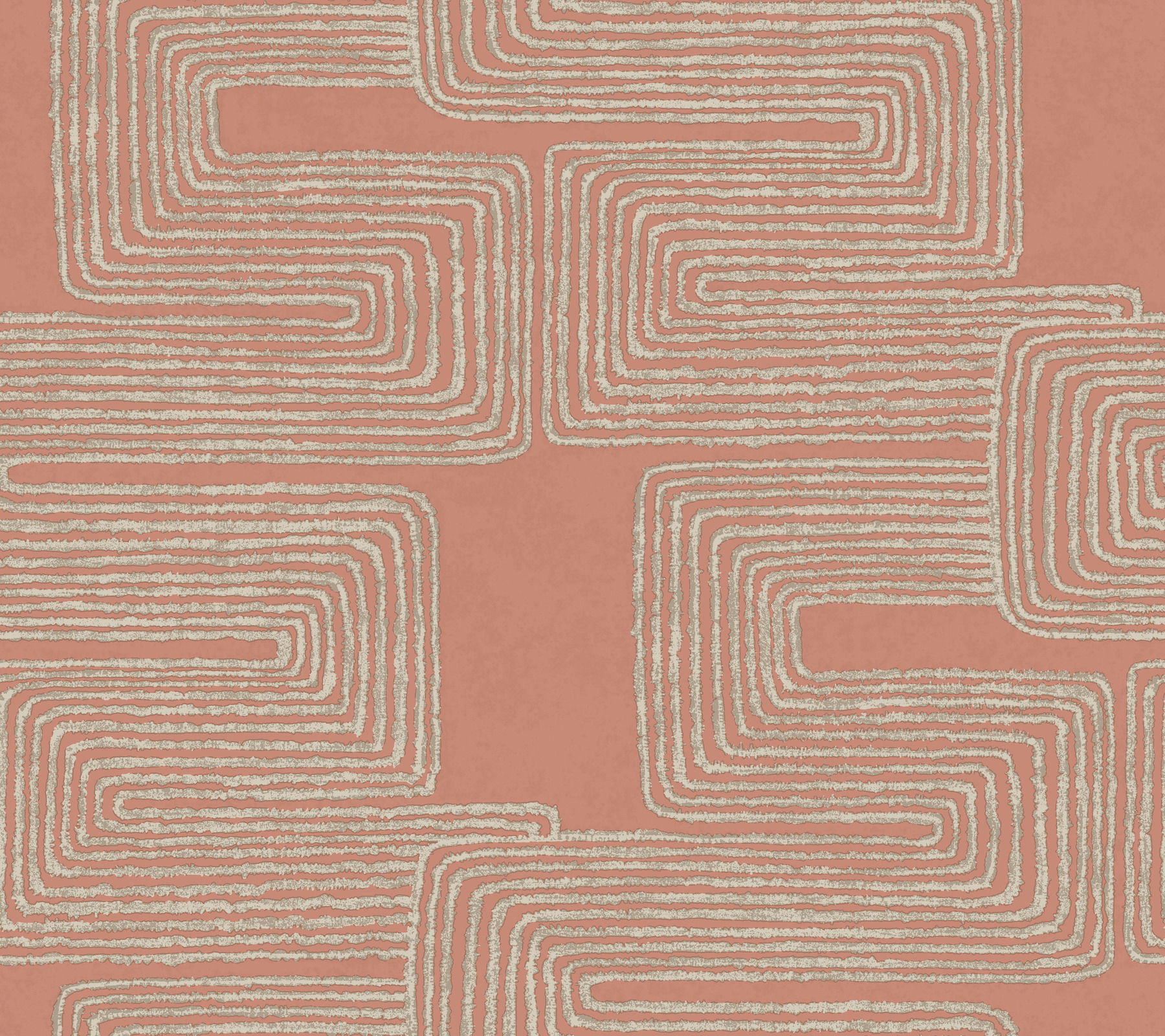 Zulu Thread Coral & Glint Wallpaper large image 