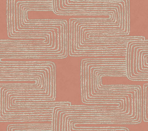 Zulu Thread Coral & Glint Wallpaper