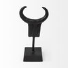 Caleb 4L x 5W Black Metal Tribal Figurine, Decorative Object by Mercana, 3.5" length x 5" width x 9" height thumbnail 4