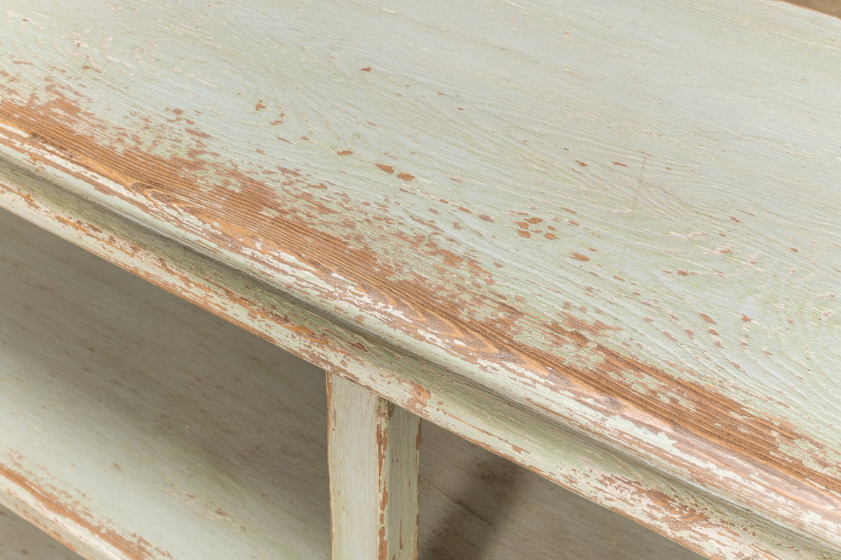 Quatrefoil Bookshelf Console Table, by Sarreid, 1'4" length x 6'6" width x 2'11" height View 8