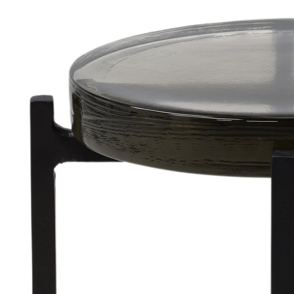 Nerida End table Black, Side & End Table by Dovetail, 12.56" width x 26.43" height x 12.56" depth View 3