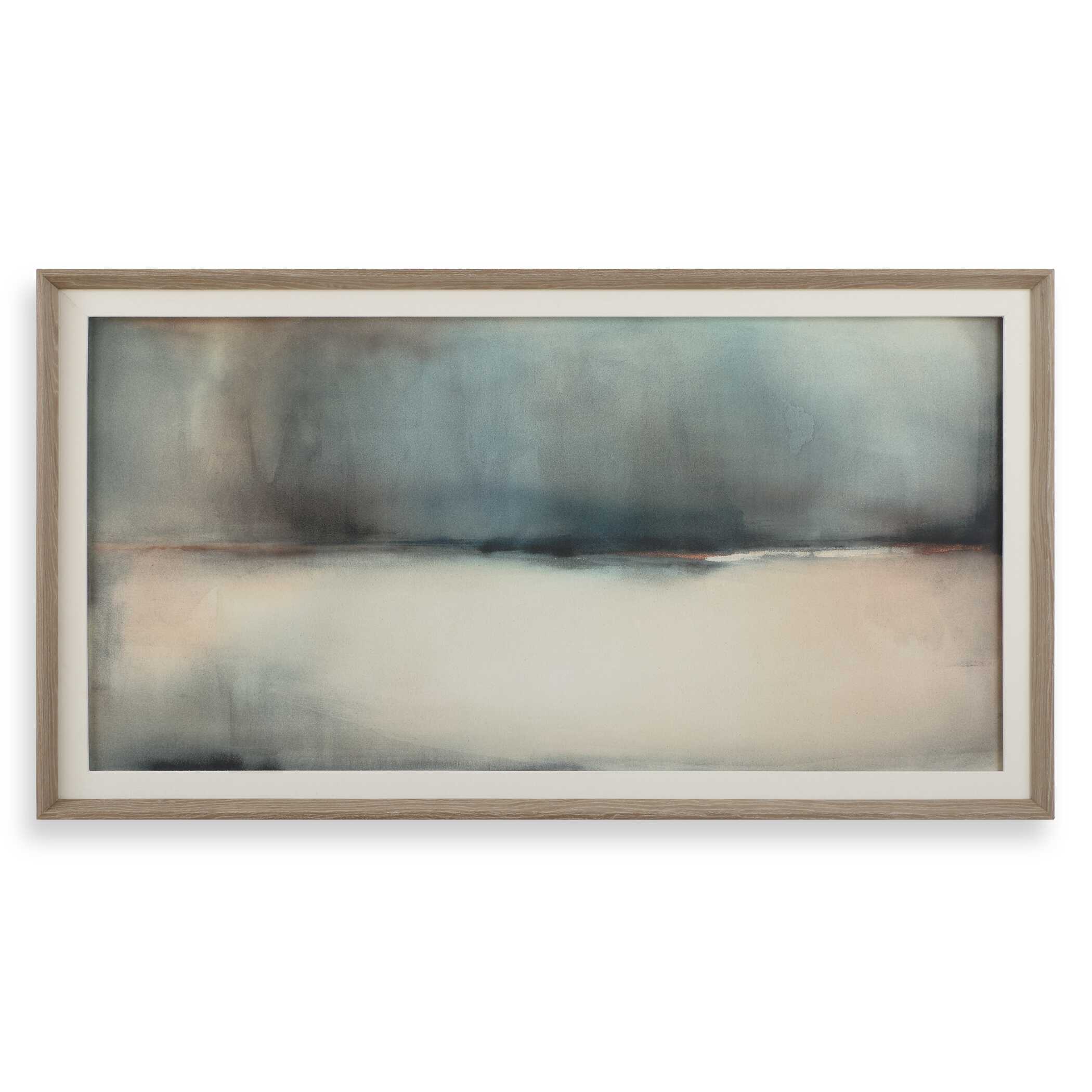 Deep Rains Framed Abstract Print, Painting by Uttermost, 65.37" width x 35.37" height x 2" depth View 1