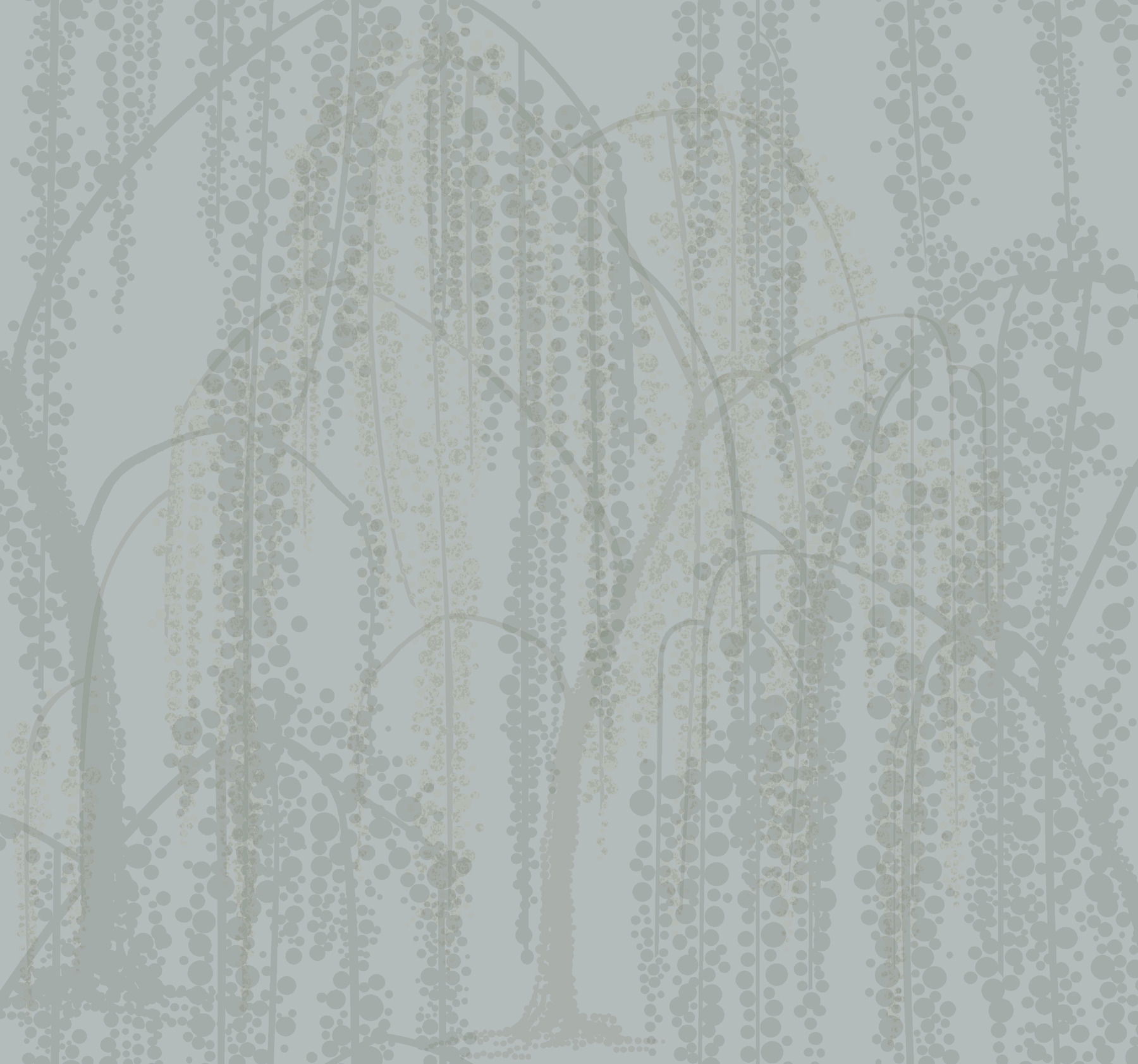 Willow Glow Smokey Blue Wallpaper large image 