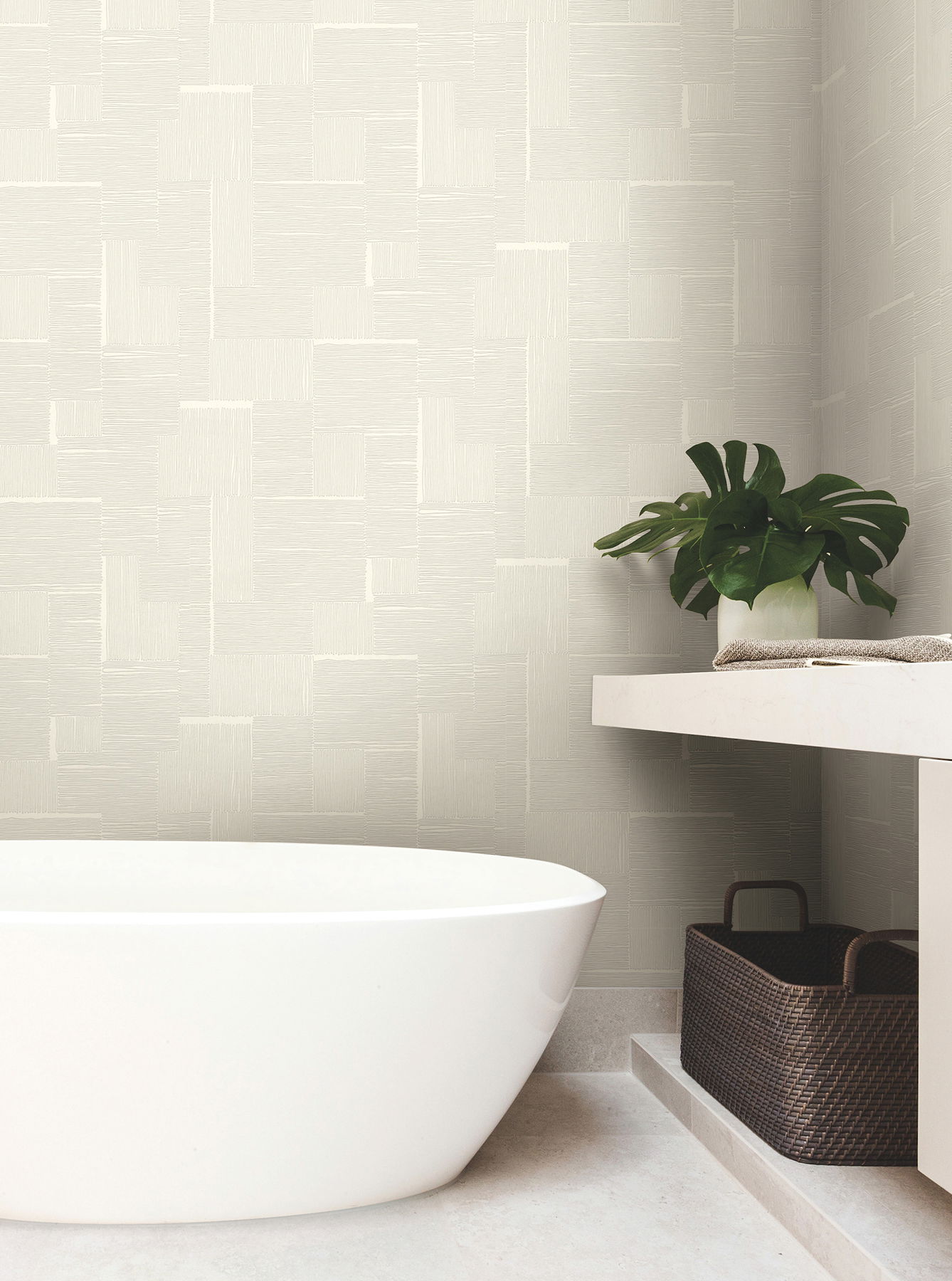 Contour Ivory Wallpaper large image 