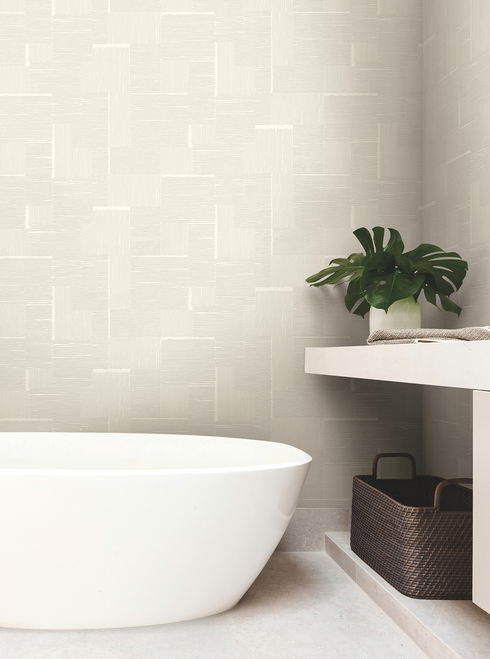 Contour Ivory Wallpaper