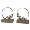 Lounging Reader Antique Bookends Set/2 thumbnail 0