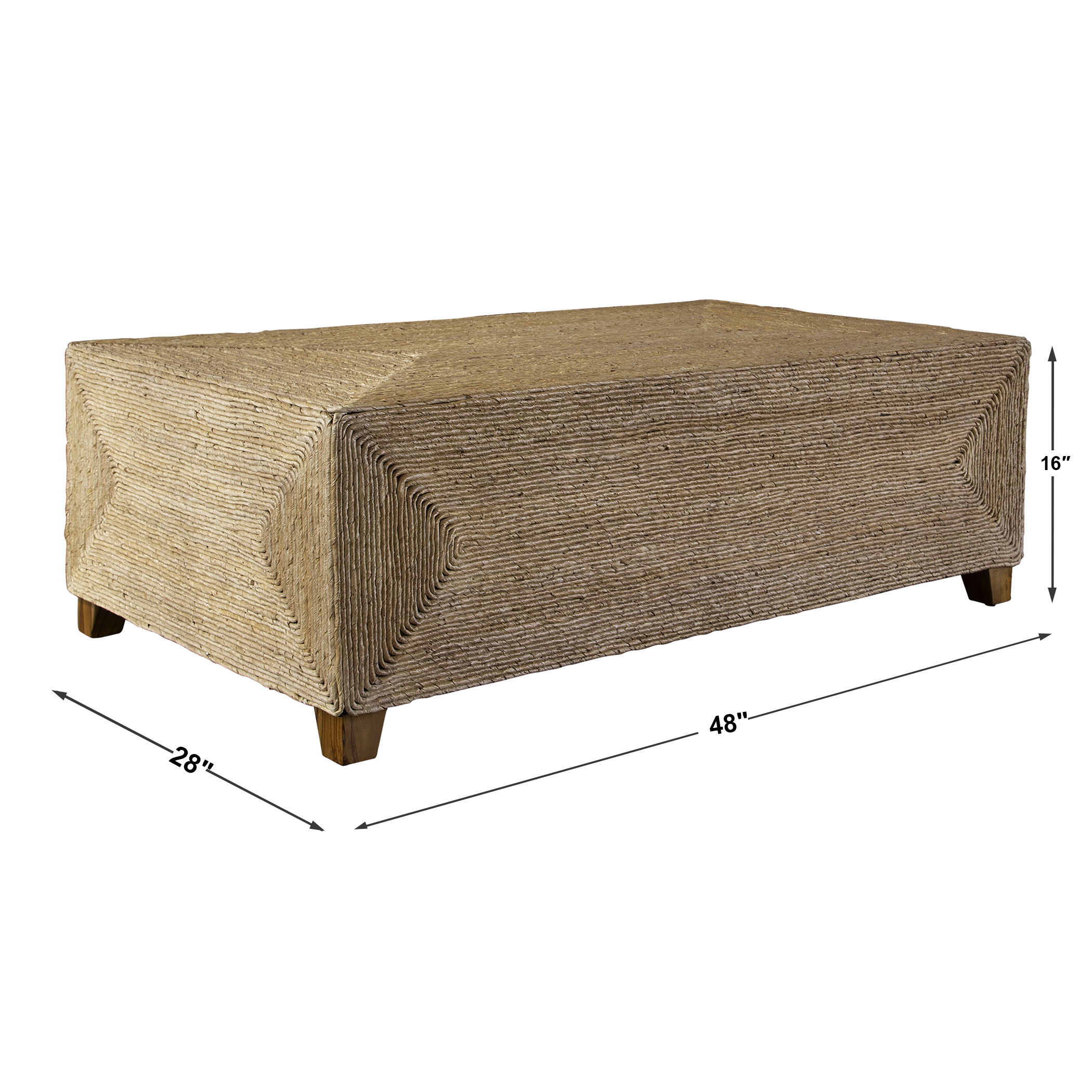 Rora Woven Coffee Table large image 