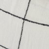 Suzanne 22 x 22 White/Black Square Pattern Decorative Pillow Cover, by Mercana, 22" length x 22" width x 0.2" height thumbnail 11