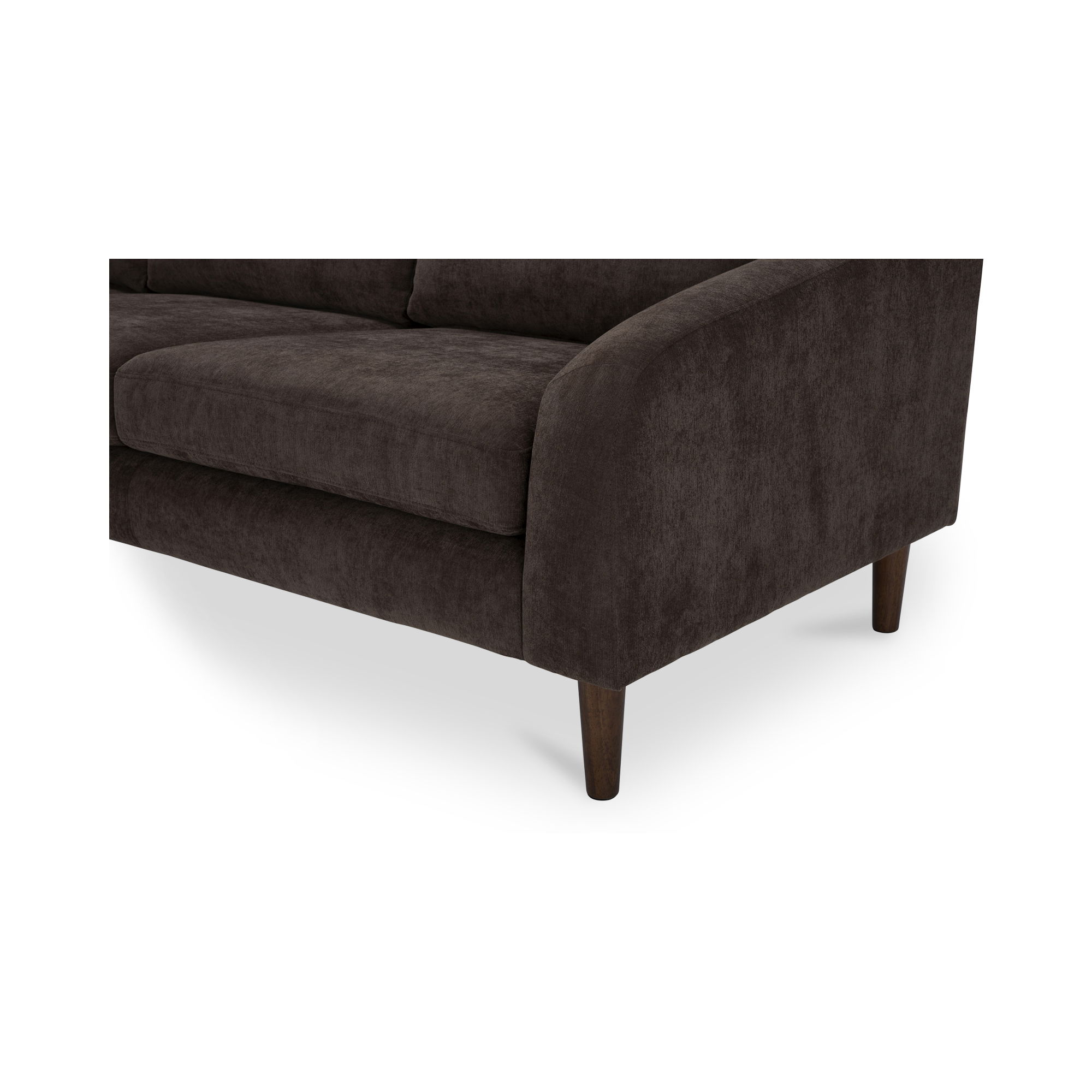 Quinn Sectional Dark Brown large image 