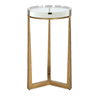 Midas Antique Gold Accent Table, by Uttermost, 1'1.5" width x 2'0.25" height x 1'1.5" depth thumbnail 1