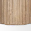 Terra 60' Round Pedestal Dining Table | Modern | Light Brown Wood | Seats 6, by Mercana, 60" length x 60" width x 30" height thumbnail 10