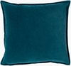 Cotton Velvet Accent Pillow, Decorative Pillow by Surya, 22" length x 22" width thumbnail