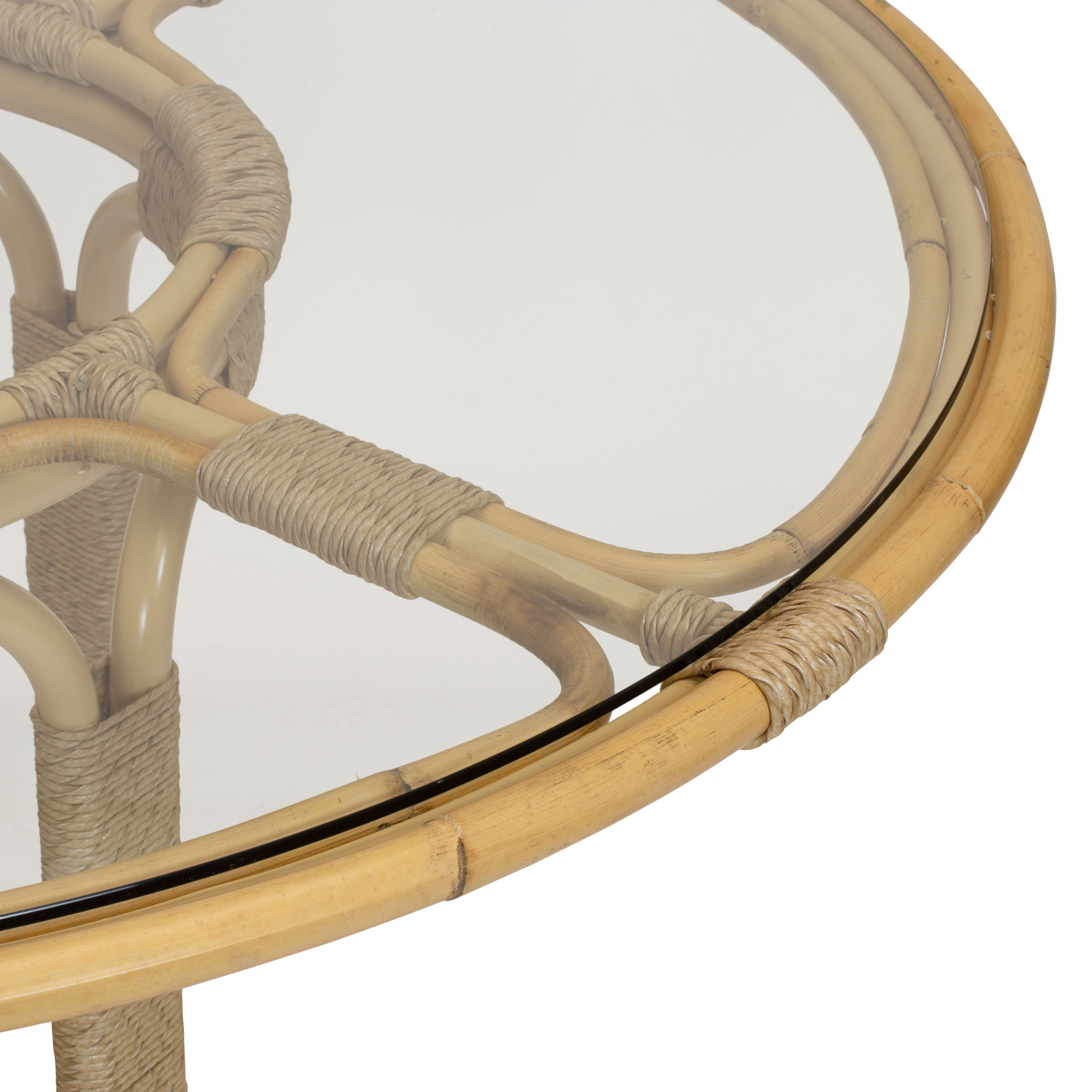 Glen Ellen Dining Table in Natural, by Woven, 31" height View 2