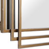 Amherst Brushed Gold Mirror, by Uttermost, 1'11.62" width x 3'0.5" height x 1.5" depth thumbnail 6