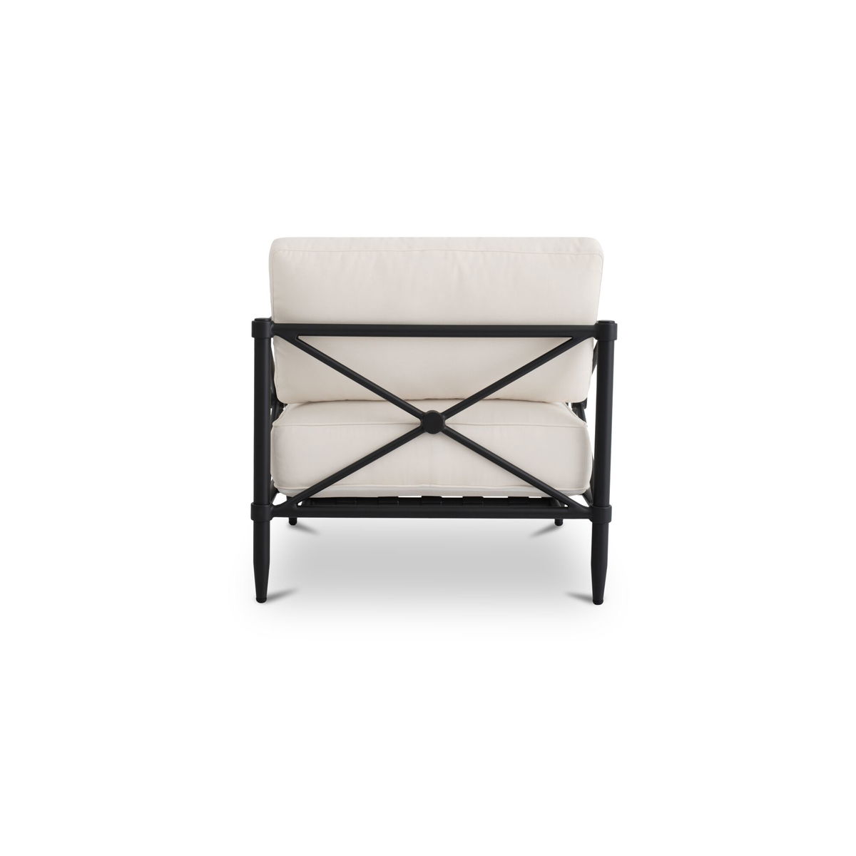 Willow Outdoor Accent Chair Cream, Outdoor Chair by Moe's Home, 2'8" width x 2'10" height x 2'8" depth View 4