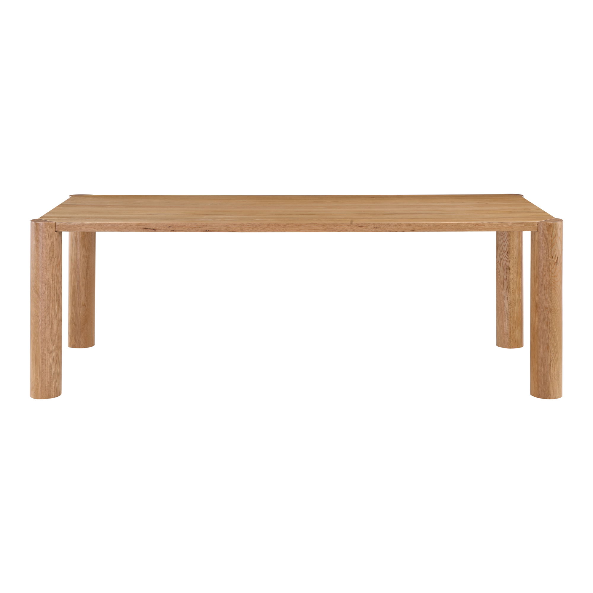 Post Small Dining Table Natural Oak, by Moe's Home, 76" width x 29" height x 36" depth View 1