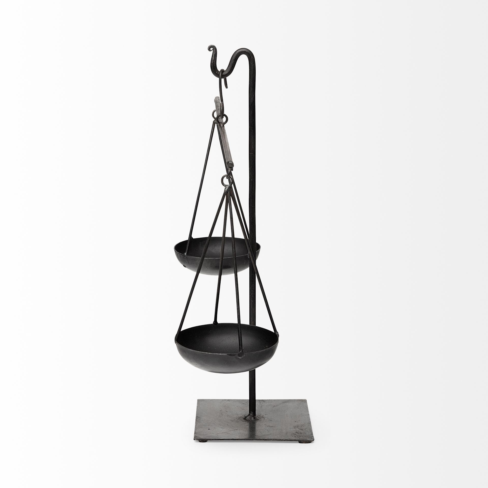 Ellis 10L x 4W Black Metal Vintage Inspired Weighing Scale large image 