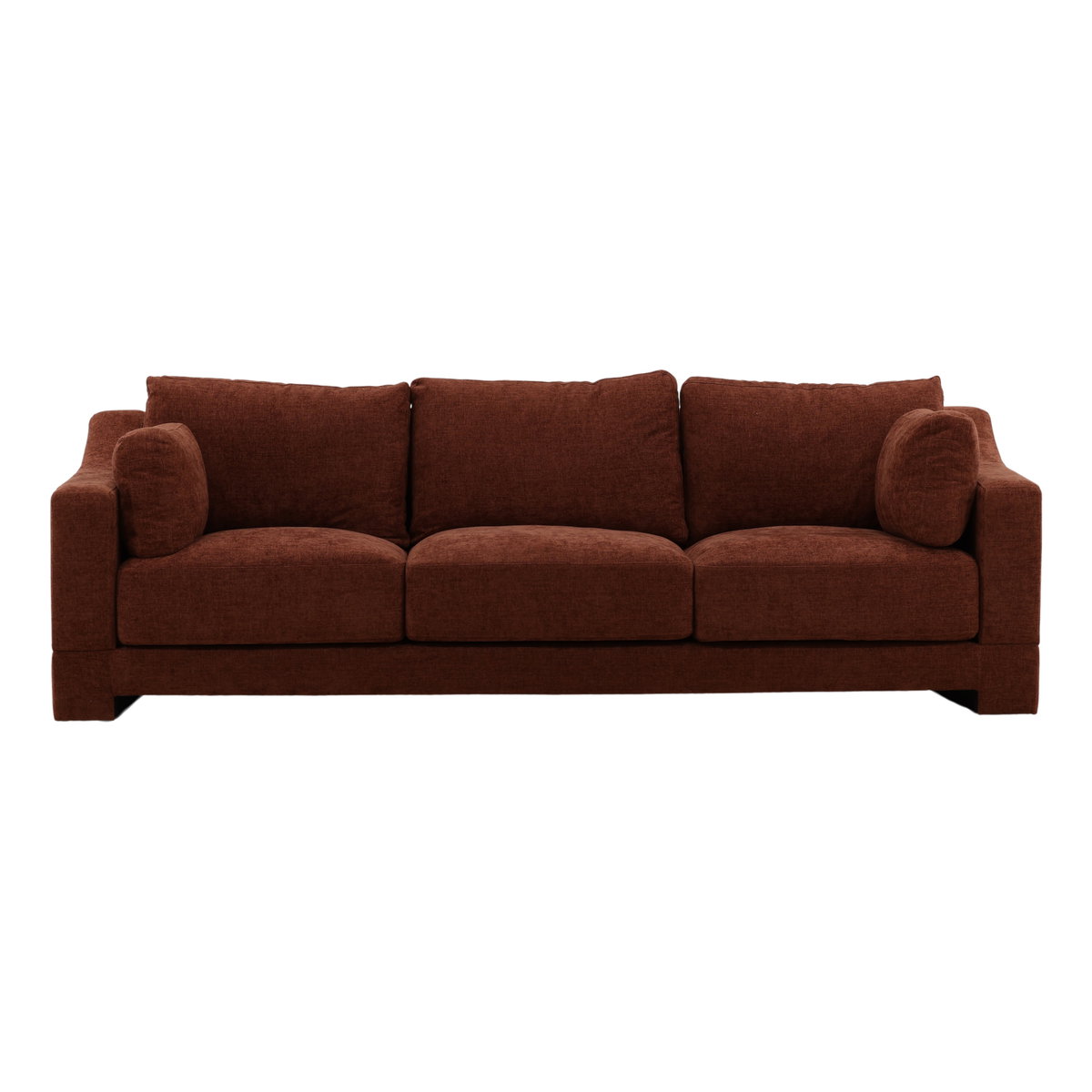 Chandler Sofa Rust, Sofas & Sectional by Dovetail, 102.5" width x 33.5" height x 40.75" depth View 2