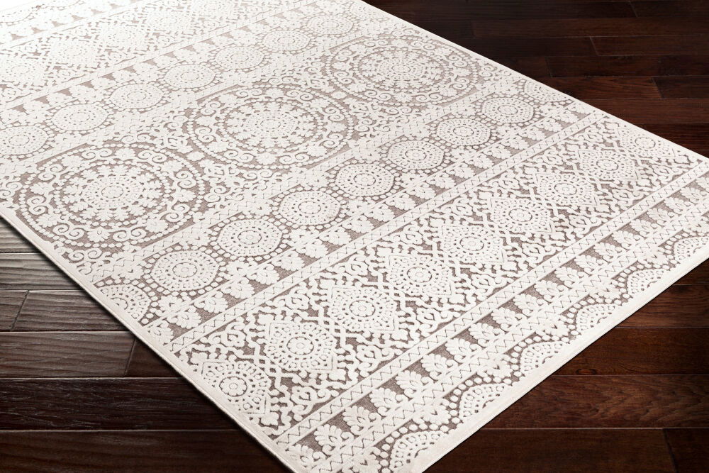 Dantel Machine Woven Rug, by Surya, 1'3.75" length x 1'3.75" width