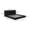 Zeppelin King Bed Heather Black thumbnail 15