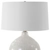 Dribble White Glaze Table Lamp, by Uttermost, 19" width x 25.75" height x 19" depth thumbnail 6