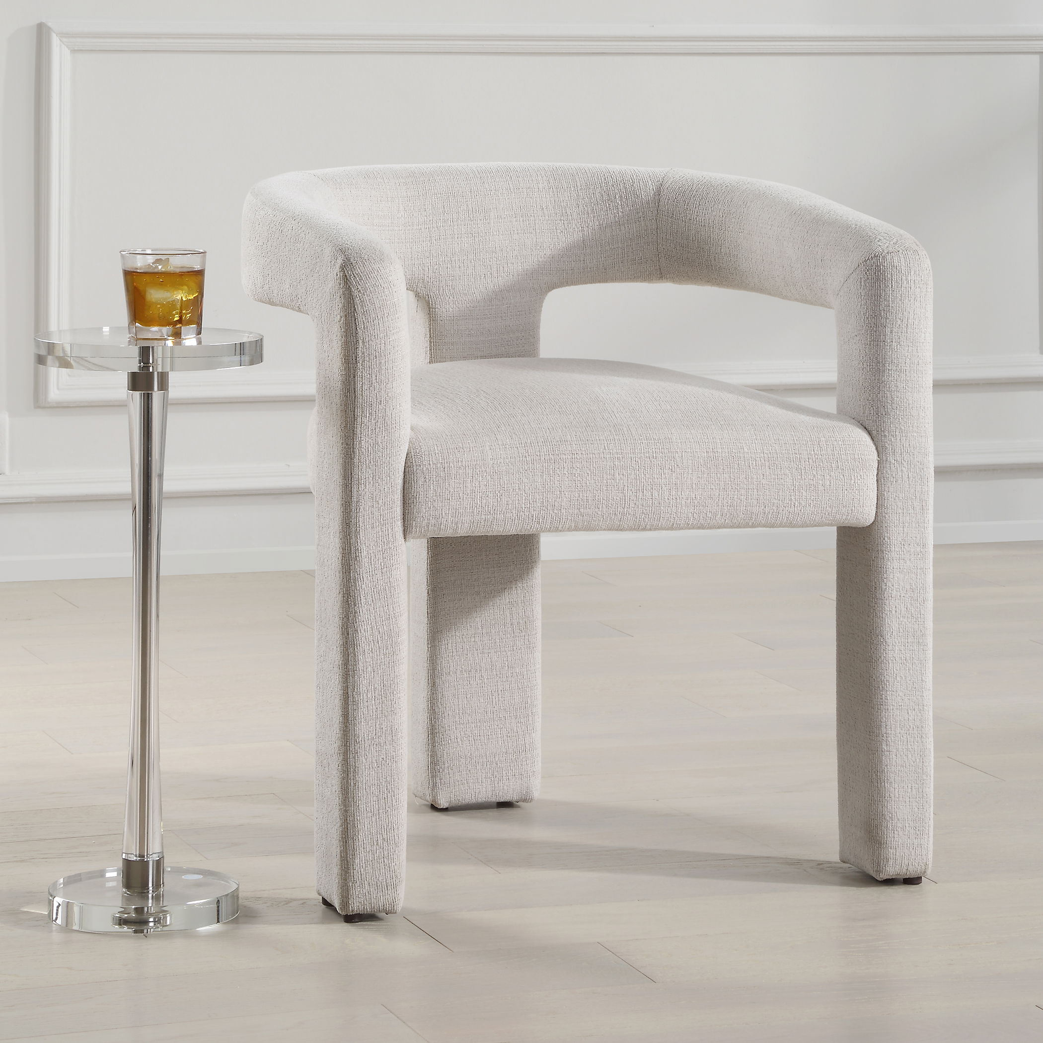 Perspective Fabric Dining Chair large image 