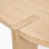 Sohan 91'L x 38'W Oval Dining Table | Light Brown Wood | Seats 8, by Mercana, 91" length x 38" width x 30" height thumbnail 9