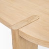 Sohan 91'L x 38'W Oval Dining Table | Light Brown Wood | Seats 8, by Mercana, 91" length x 38" width x 30" height thumbnail 9