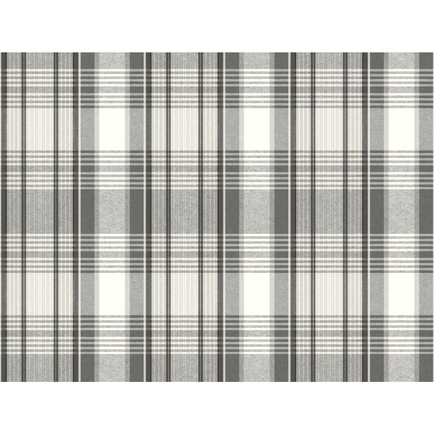 Bartola Plaid Black Wallpaper large image 
