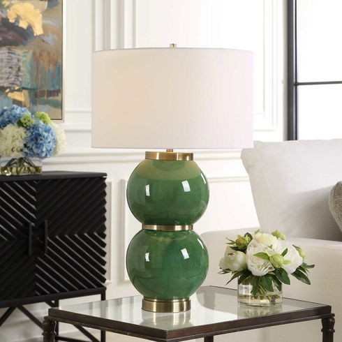 Banner Green Spheres Table Lamp