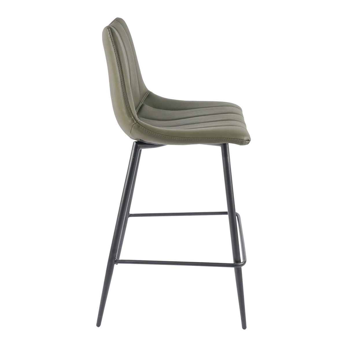 Alibi Counter Stool Dark Green - Set Of Two, Counter & Bar Stool by Moe's Home, 17.7" width x 37" height x 20" depth View 6