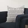Linda 20 x 20 Navy And Cream With White Detail Decorative Pillow Cover thumbnail 4