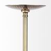 Garnet 13L x 13W Gold Hammered Metal Pendant Light thumbnail 2