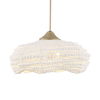 Biddeford 5 Light White Beaded Pendant 0 Biddeford 5 Light White Beaded Pendant thumbnail 0
