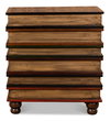 Florentine Books Chairside Chest, by Sarreid, 1' length x 1'8" width x 1'10" height thumbnail 2