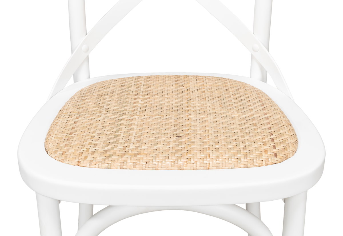 Tuileries Side Chair  White, by Sarreid, 1'10" length x 1'8" width x 2'11" height View 4