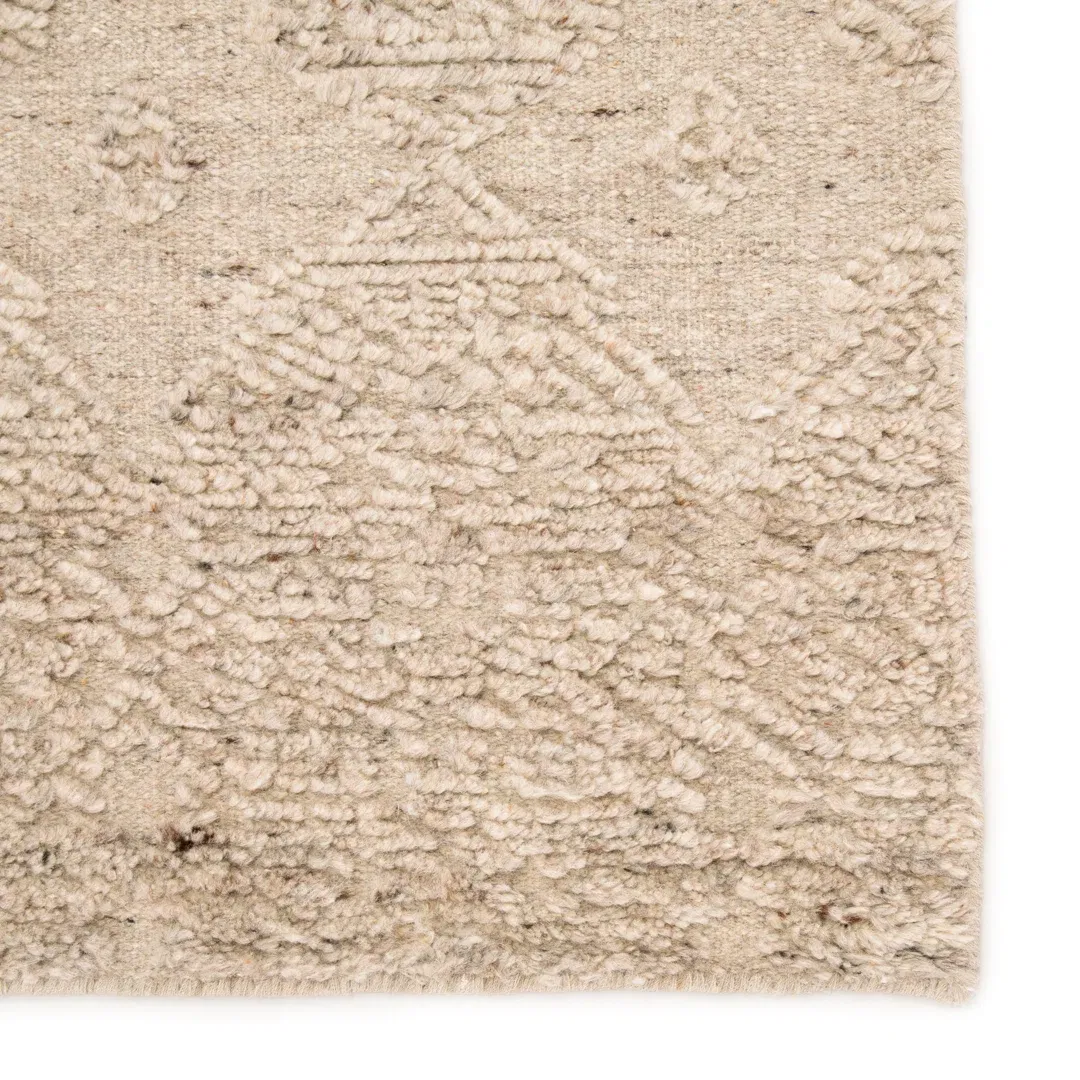 Jaipur Living Dentelle Handknotted Geometric Beige Area Rug large image 