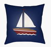 Sail Accent Pillow, Decorative Pillow by Surya, 18" length x 18" width thumbnail
