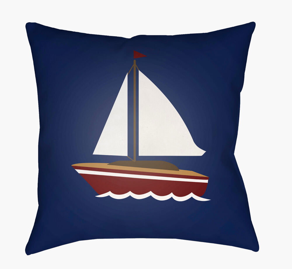 Sail Accent Pillow, Decorative Pillow by Surya, 18" length x 18" width